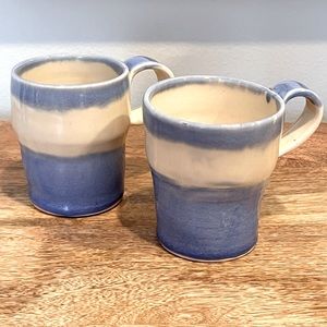 Two studio pottery cups.